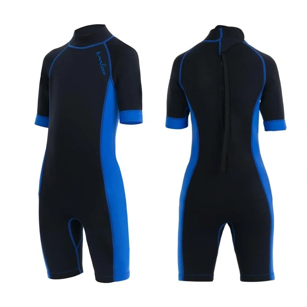 NWOT! Boy’s shorty black/blue wetsuit 4